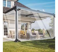Bâche en PVC 420 g/m² Extra imperméable avec œillets renforcés pour Meubles Multi-usages Transparente e Impermeable, Con 10 m de cuerda de sujeción(2×2.5m)