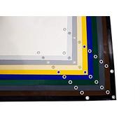 Bâche en PVC 700 g/m² - Avec œillets - Bâche de protection en tissu mat indéchirable - Solide - Gris - 3 m x 7 m