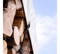 Bâche en PVC - Blanc - 650 g/m² - Épaisseur - Imperméable - Avec œillets - 5 x 7 m