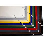 Bâche en PVC pour Camion - 600 g/m² - Avec Œillets - Protection pour Bateau, Terrasse - Industrielle Mate - Rouge - 2,5 m x 3 m