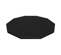 Bâche en PVC pour piscine hors sol avec trous d'aération et attaches de corde pour sécuriser la bâche et protéger l'eau des feuilles et de la saleté (244 cm)