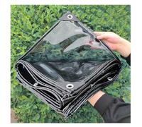 Bâche en PVC robuste de 0,35 mm avec œillets - Bâche de jardin imperméable pour terrasse, auvents et plantes - 2,5 x 4 m - Protection extérieure