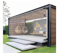 Bâche en PVC transparent imperméable 0,35 mm - Rideau en vinyle souple transparent pour pergola, porche, tonnelle, jardin, balcon - Paravent anti-âge (1 x 1,2 m)