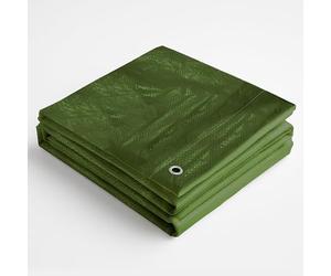 Bâche en tissu Professional Line 180 g/m², vert, 5 m x 6 m = 30 m², 24 tailles différentes au choix. Bâche de protection pour bateau, bâche en bois, avec œillets, pour pool, meubles de jardin,