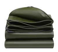 Bâche en toile imperméable très épaisse 5 x 8 m 0,85 mm - Réversible, résistante aux UV et aux déchirures - Avec œillets et bords renforcés pour une protection extérieure