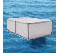 Bâche en toile pour bassin à poissons avec support, cadre de piscine hors sol durable pour jardin, grand aquarium extérieur pour enfants et adultes, idéal pour la détente et le plaisir dans le jardin