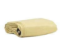 Bâche en toile PVC - vidaXL - 4x4 m - Beige - 650g/m² - Étanche - Résistant aux UV - Résistant aux déchirures