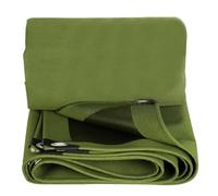 Bâche en toile verte robuste - 5 x 5 m - Imperméable - Pour jardin, caravane, auvent, tente et voiture