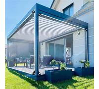 Bâche en vinyle transparent PVC - 0,35 mm d'épaisseur - Résistante aux déchirures - Pour extérieur, serre, terrasse, porche, pergola - Panneaux latéraux (1 x 1,5 m)