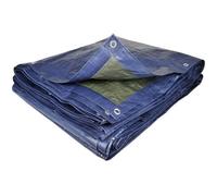 Bâche épaisse ultra résistante - TERRE JARDIN - 3 x 5 - Vert et noir - 240 g/m²