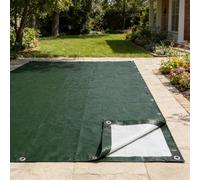 Bâche Étanche 100 x 400 cm Imperméable, Résistante Bâche Imperméable et Résistante avec Œillets pour Meubles de Jardin Bois Piscine Trampoline, Armée Verte