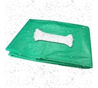 Bâche Étanche 650 x 700 cm Résistante à La Déchirure Bâche Bois Protection Totale Extra Forte pour Meubles de Jardin Bois Piscine Trampoline, Vert