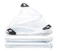 Bâche Étanche Transparente 220 x 600 cm avec Œillets - Imperméable - Transparent Résistant Aux UV Bache Transparente Exterieur pour Terrasse, Balcon, Jardin, A