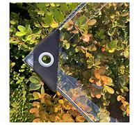 Bâche étanche Transparente 420g/m², 0.3mm Epaisse Multifonction PVC Protection Baches avec œillets, pour Piscine, Jardin, Voiture, Mobilier, Inclure Corde et Serre-câbles (2X2M)