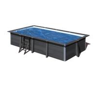 Bâche été à bulles 400 µ pour piscine composite rectangulaire GRE - 4,66 x 3,26 m - Bleu
