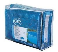 GRE CPROV700 - Bâche d'été pour piscines en Huit de 710x475cm, épaisseur 180µ, Couleur Bleue