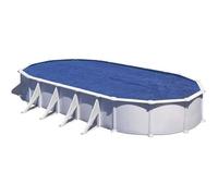 GRE - Bâche été à bulles pour piscine ovale de 5,00m x 3,00 m - Épaisseur 0,18mm