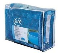 GRE CPROV610 - Bâche d'été pour piscines ovales de 610x375cm, épaisseur 180µ, Couleur Bleue