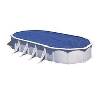 GRE CPROV730 - Bâche d'été pour piscines ovales de 730x375cm, épaisseur 180µ, Couleur Bleue