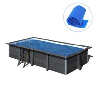 Gre Housse d'été pour piscine rectangulaire Gris 275 x 135 cm