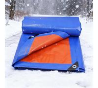 Bache Exterieur Impermeable 120 x 500 cm en PE 160G/M², Intempéries, Lourde et Résistante, Indéchirable, Anti UV, Bâche de Camion, Bâches Renforcée avec Oeillets pour Exterieur, Jardin, Bleu