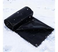 Bache Exterieur Impermeable 120 x 750 cm en PE 160G/M², Lourde et Résistante, Indéchirable, Anti UV, Intempéries Bâche de Remorque, Bâches Industrielle avec Oeillets pour Jardin, Exterieur, Noir