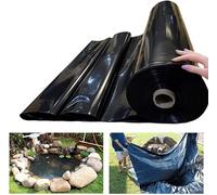 Bâche for Bassin extérieur de Grande Taille, Bassin à Poissons/Koi/Canards, Cascade de Jardin, Paysage Aquatique, Noire(4x8m)
