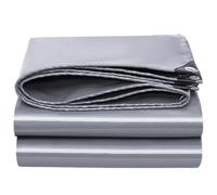 Bâche Grise 1x1m 2x2m 3x3m 4x4m en PVC imperméable et résistante à la Pluie, Facile à Plier et à Utiliser comme abri ou Tente. Idéale pour Le Camping et Le Jardin. Multi-usages, résistante a