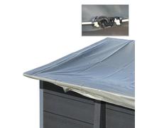 Bâche hiver 580 g/m² pour piscine composite carrée 3,26 m x 3,26 m