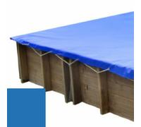 Bâche hiver bleu pour piscine bois original 620 x 420 Evora+ - 800009