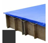 Bâche hiver carbone pour piscine bois original 620 x 420 Evora+ - 800009