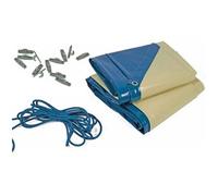 Bâche hiver "Cover 1" pour piscine Kolanta - 580 gr/m² - bleu