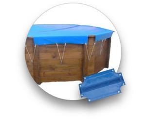 Bâche hiver piscine bois Sunbay Las Aves 5.48 x 3.65 m