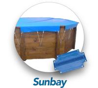 Bâche hiver piscine bois sunbay Royale 6.37 m déca