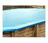 Bâche de sécurité pour piscine en bois UBBINK 355x550cm - 550g/m2 - NF P 90-309