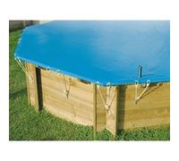 Bâche hiver pour piscine bois SunWater 5,55 x 3,00 x 1,40 m - Ubbink G