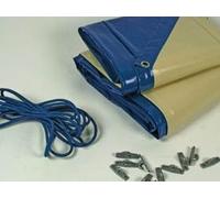 Bâche hiver pour piscine Cordoue - 280 gr/m² - bleu
