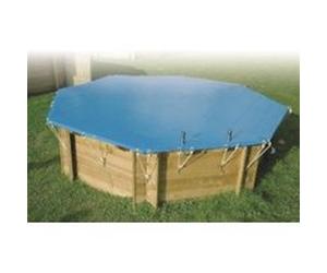 Bâche hiver pour piscine hexagonal Ubbink 3 x 4,9 m