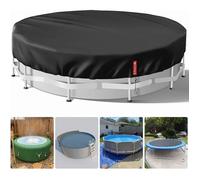 Bache Hivernage Piscine Hors Sol 366 cm, PU 420D éPais Bache Piscine Hivernage, Coupe-Vent et RéSistant aux DéChirures BâChe