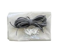 Bâche hivernage Piscine Hors Sol Gré Sunbay Marbella 2-420 x 270 cm - Toile PVC 640 g/m² Gris - Couverture Hiver