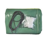 Bâche hivernage Piscine Hors Sol Ubbink Samoa 505 x 355 cm - Toile PVC 580 g/m² Vert Amande - Couverture Hiver