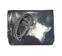 Bâche hivernage Piscine Hors Sol Ubbink Sunwater Ø 410 cm - Toile PVC 640 g/m² Gris foncé - Couverture Hiver