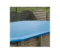 Ubbink Bâche d'hivernage pour piscine bois Lagon 8,20 x 4,00 m octogonale allongée