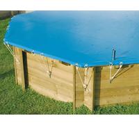 Bâche hivernage piscine octogonale longue Ubbink 400 x 300