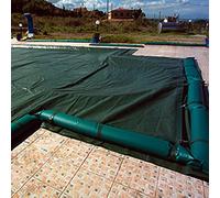 Bâche hivernale sans tubulaire RECTANGULAIRE + ESCALIER - 210 g/m2