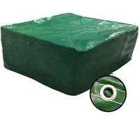 Bâche Housses De Meubles De Jardin Housse De Patio Housse De Protection De Banc De Canapé Imperméable Bâche en PVC Robuste avec œillets, Green, 400x100x90cm