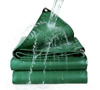 Bâche Imperméable 1.1 x 2.5 m Ultra Lourde, Polyéthylène, Imperméable Bâche Extérieure avec Oeillets, Épaisse et Durable pour Bois de Chauffage, Meubles de Jardin, Vert