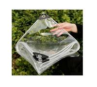 Bache Imperméable 1 x 2 m Résistante Aux Intempéries et Aux Déchirures Bâche Étanche avec Œillets pour Voiture Camion RV Maison Tente Bateau Piscine, Blanc