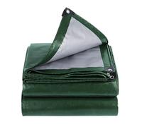 Bâche Imperméable 100 x 130 cm PE, Étanche Bâche de Protection Extérieur avec Coins Renforcés et Œillets pour Jardin, Voitures, Piscines, Bateaux, Camping, Vert