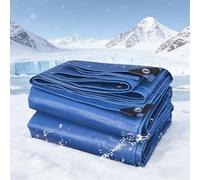 Bâche Imperméable 120 x 200 cm Ultra Lourde, Polyéthylène, Imperméable Bâche de Jardin avec Oeillets, Épaisse et Durable pour Bois de Chauffage, Meubles de Jardin, Bleu